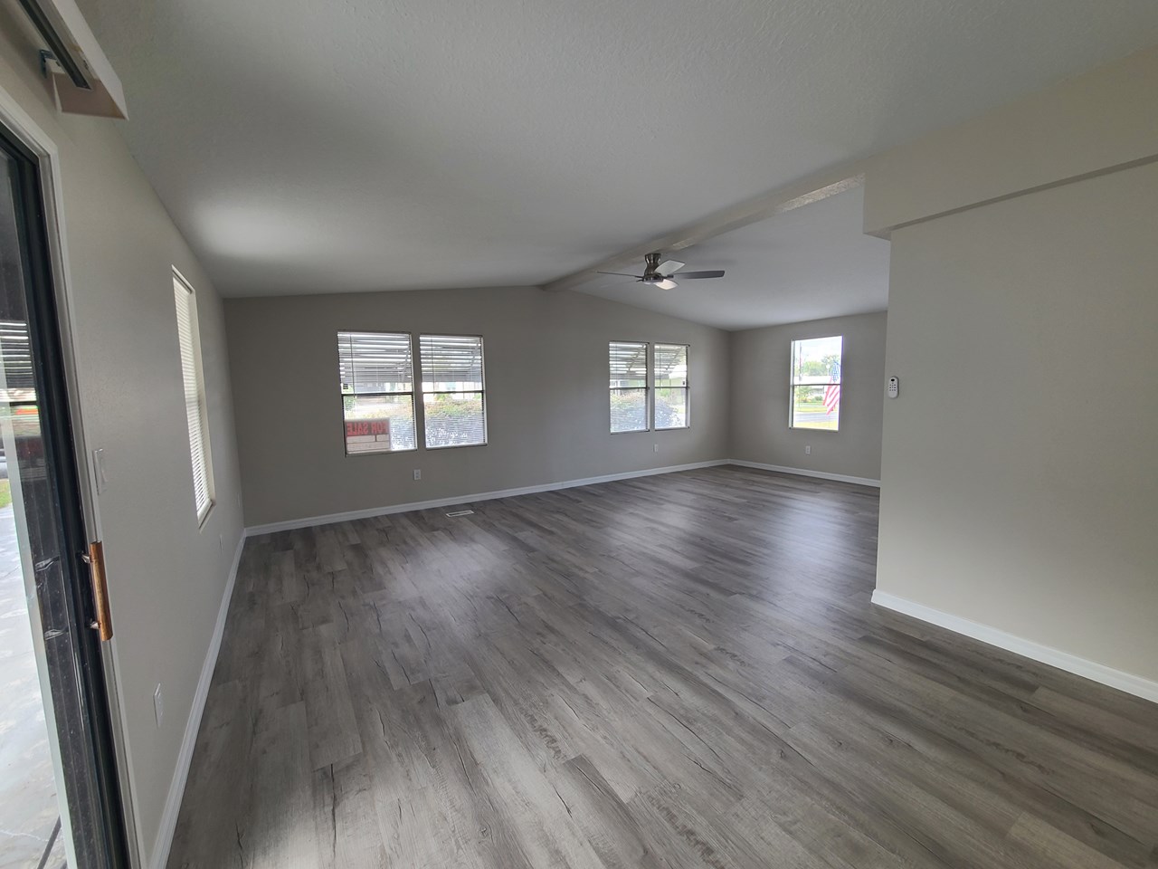living/dining area large open layout for comfortable living. all new drywall walls and lvp floors. freshly painted throughout.